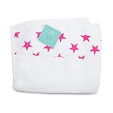 aden + anais (エイデンアンドアネイ) 【日本正規品】トドラータオル (幼児用バスタオル)1枚 fluro pink classic toddler towel- 3123