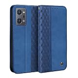 Gedurya OPPO Reno7 A ケース 手帳型 オッポレノ7a ケース OPG04 用 手帳型ケース OPPO Reno 7A 携帯カバー オッポreno7a スマホケース 6.4インチ対応 ひし形柄 全面保護 耐衝撃 カード収納 財布型 スタンド機能 マグネット式 軽量 - ブルー