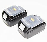 makita マキタ １８v バッテリー BL 1830 2個セット 互換品 高品質サムスン製セル搭載 (18V 3000mAh (3.0Ah)) マキタ純正バッテリーカバー付 【Bruck】 メーカ