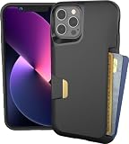 Smartish iPhone 12/12 Pro 財布型ケース - 財布型スレイヤーVol.1 [スリム+保護] クレジットカードホルダー(シルク) - Black Tie Affair