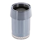 SODIAL(R) ブルー LEDライト 水流蛇口タップABS丸型コネクタ バスルームま、はキッチン用