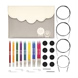 KNITPRO 交換可能な丸編みニードルチップ デラックスセット Trendz 3.50-8.00mm