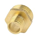 uxcell　　真鍮六角ブッシング　アダプター管継手　1/4BSP 1/2BSPオススレッド直径