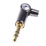 Dovewill イヤホンプラグ　コネクタ　直角　　ストレートアングル　　オーディオ　　3ポール　銅　オス　イヤホン修理　　3.5ｍｍ