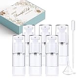 スプレーボトル 15ml 6本 真空スプレー容器 超微細アトマイザー 化粧品小分けボトル 携帯用 真空小分けボトル コスメ用詰替え容器 メイク落とし、シャンプー、トラベルボトル （透明)