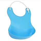 Jolieer ソフトスタイ 防水 やわらか ランチビブ お食事用 エプロン (ブルー)