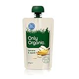 オンリーオーガニック　ベビーフード（パウチタイプ） リンゴとバナナのデザート　離乳初期～　120g