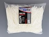 Cambridge ZipIts 1000 pcs- 8 " 75ポンド引張強度、標準Dutyナイロンケーブルタイ、自然契約者パック