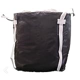 【10枚入】丸型 フレコンバッグ 1100KHR-BW 1000L 耐荷重1000kg 工事 土木 収穫 ふくなが 代不