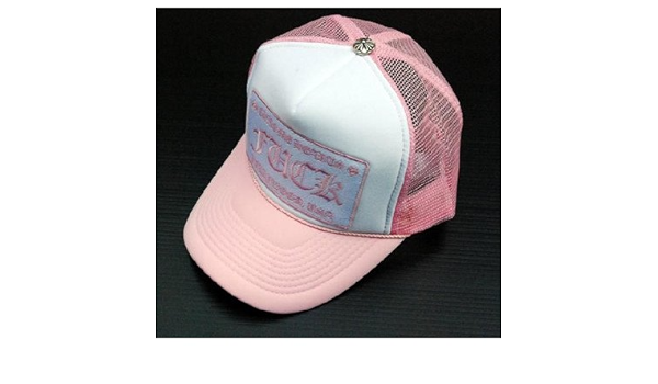 Amazon クロムハーツ Chrome Hearts メッシュキャップ トラッカーキャップ ピンク Fuck Pink 並行輸入品 キャップ 通販