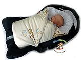 BlueberryShop Luxury Classic for CAR SEAT Swaddle Wrap Blanket Sleeping Bag for Newborn, baby shower