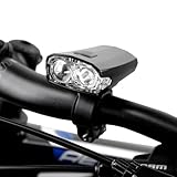 BV(ビーブイ)クールホワイトLED充電式自転車用ライト 着脱が容易で工具要らず ハンドル取り付け型 防水仕様
