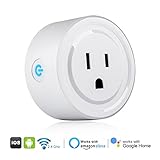 beinhomeスマートプラグWi - Fi Enabled Miniスイッチワイヤレススマートコンセント、Works with Alexa & Goolgeホーム、リモートコントロールでどこからスマ