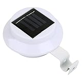 ソーラーライト - Delaman ledライト、3LED、IP44防水、外灯、太陽光発電、玄関、 庭、駐車場、公園、ガーデン