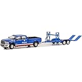 Greenlight Hollywood 32250-D ヒッチ&牽引シリーズ 25 - 2020 Ram 2500 Laramie タンデムカートレーラー 1/64スケール