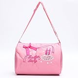 amzmonnsuta　ミニ バレエバック 女の子 ハンドバッグ 子供 ダンス・バレエ シングルショルダー バックパック カジュアルトート ( ピンク)