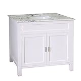 Bellaterraホーム600168 – 36b 36-inchシングルシンク洗面化粧台 Single 600168-36W 1