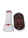 NCAAテキサスLonghorns Infant skid-proof Gripper Socks – ホワイト/ブラック