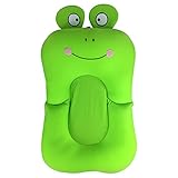 luermeベビーバスサポート新生児ベビーバスシートソフトバスシャワーベッド グリーン