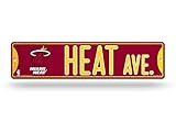 Miami Heat NBA Bling Glitter Sparkle 16 " Street Sign