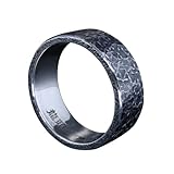 [龍頭] シルバー 950 籠目 鎚目 槌目 リング シンプル メンズ 23号