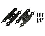 光 ウエスタン蝶番 EB柄蝶型 KWB-12 黒 2個