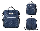 【MarieAnge】 マザーズバッグ リュック 保温ポケット キーストラップ付き 防水ポケット 多機能 大容量 全4色 水玉柄 403