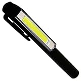 10個セット LED ハンディライト 懐中電灯 COB ライト クリップ ペンライト ワークライト マグネット付 DIY