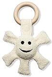 RINGLEY リングレイ Sun・太陽 Natural Teething Toys 自然素材・ナチュラルティーシングトイ・歯固め (メイプルウッド＋オーガニックコットン) 18x12x2.5cm ベ