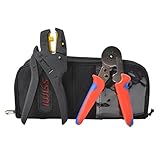 (アイウィス) IWISS WIS-6-6S フェルール用 圧着工具 圧着ペンチ 0.25-6.0mm2ワイヤストリッパー セットDIN46228-4