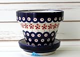 ポーリッシュポタリー (ポーランド食器) 花鉢 高さ9cm GD660/661-1071A