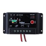 Sun YOBA インテリジェントソーラーエネルギーコントローラーLCD 10A 12V/24VオートスイッチPWMモード