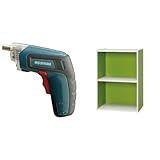 『電動ドライバー 充電式 RD110-G グリーン』と『カラーボックス 2段 幅41.5×奥行29×高さ59.5cm グリーン/オフホワイト CX-2』のセット