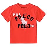 ポロ ラルフローレン ベビー 半袖 Tシャツ GRAPHIC TEE グラフィック Tシャツ 男の子 女の子 (サイズ：9m、カラー：Red reef） Polo Ralph Lauren [並行輸入