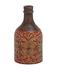 Deco 79 Terracotta Bottle Vase, 7 by 14-Inch [並行輸入品]