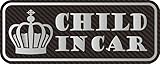 【3M　1080-CF12使用】CHILD IN CARマグネット　カーボンタイプ　(シルバー)