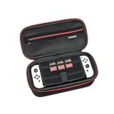 For nintendo switch/Switch oled ケース ニンテンドースイッチ/スイッチ oled ケース Nintendo Switch（有機ELモデル） ゼルダの伝説/スプラトゥーン3エディション/Switch oled本体、コントローラー、AC アダプター、 SD カードと他のアクセサリー対応 (M(グレー))