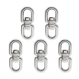 Saim 304ステンレススチールEye to Eyeスイベルリングfor Marine Mooring M6 G1XYDWJ09195