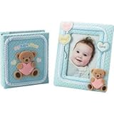 『出産祝 ベビーギフト プレゼント お祝い 内祝などに人気の商品』　　Babyフレーム＆アルバムギフトセット　ブルー