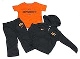 NCAA公式Oklahoma State Cowboys 3 Pieceフード付きジャケット、Tシャツとパンツセット