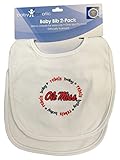Ole Miss Rebels Baby Fanatic幼児ベビーホワイト円形ロゴBib 2 - Pack