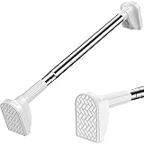 Andier 強力突っ張り棒 つっぱり棒 極太 ステンレス 強い負荷 伸縮棒 滑り止め ドリル不要 クローゼットロッド カーテンロッド シャ