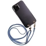 スマ通 Rakuten Mini C330 対応 ケース ハード タイプ スマートフォン けーす 薄型 ポリカーボネート コンパクト 軽量 ショルダー ストラップ付き クリア 無地 ケース simフリー C330 (J-ブルー) hard-hole