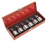 Sealey trx-star &スプラインソケットビットセット6pc 3 / 4 " Sqドライブ