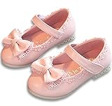 FireflyShop ベビー 靴 フォーマル シューズ リボン 柔らかい ファーストシューズ 結婚式 入園 子供 女の子 キッズ (21/ 12.5cm, ピンク)