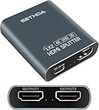 HDMI 2.0 分配器 スプリッター 1入力2出力 2画面 同時出力 4k @60Hz hdr 3D 1080P PS5 PS4 PS4Pro Xbox BD Player Fire TV Stick対応 FD121