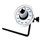 Simplyシルバー – 360 °トルク角度ゲージ&回転チェッカー測定ゲージメーター4トルクレンチ