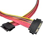 WLGQ SAS 29ピン SFF-8482 オス-メス 延長ケーブル ハードドライブケーブル