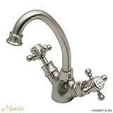 【Matilda】アメイジア・ラバトリー（ニッケル） / Amasia Lavatory #BN ネオ・アンティーク水栓 ニッケル色 マチルダ洗面用ワンホール混合栓 クラシック蛇口 MA006C14L