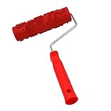 SunniMix 再利用可能　7 インチ　さまざまなデザイン　花柄模様　ペイントローラー　ハンドル付き　塗装用具　多種選べる　　 - K